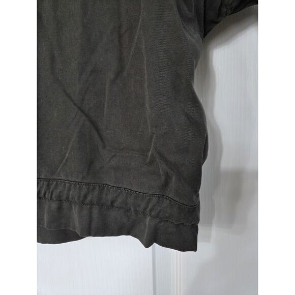 Urban Outfitters Pepita Olive Green Utility Oversized Roll Tab Zip Jacket Medium - Picture 14 of 15
